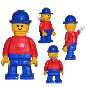 7.8" Lego Man Water Pipe (Box 163)