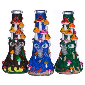 10" 3D Mushroom Tree Water Pipe (Box 63)