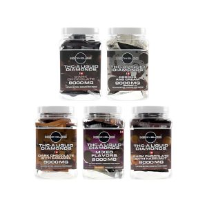 Moon Buzz THC-A Liquid Diamonds 8000mg Mini Chocolate Bites 16ct