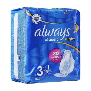 Always Classic Night Pad Size 3 1pk 8ct