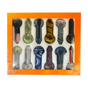 4" Apex Large Bowl Hand Pipe 12ct - Design E