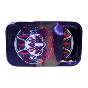 Large Rolling Tray w/ Magnetic Cover - Design B