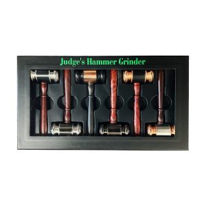 Judge's Hammer Metal Hand Pipe w/ Grinder 6ct