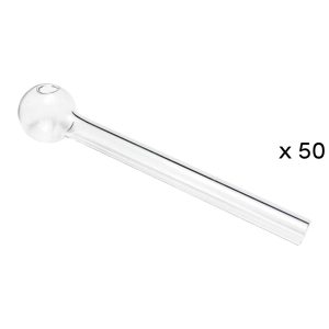 6" IDGAF Clear Oil Burner 50ct