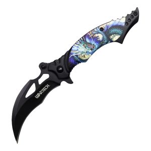 4.75" Tactical Spring Assist Knife - Wartech Dragon (BOX 10)