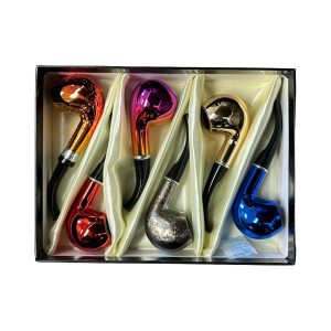 IDGAF Metallic Wooden Pipe 6ct