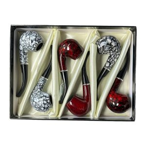 IDGAF Marble Wooden Pipe 6ct