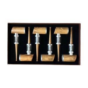 6" Wooden Tobacco Pipe 6ct