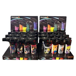 Techno Slant Torch 12ct - Assorted Designs
