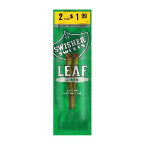 Swisher Sweets Leaf Cigars 2/$1.99 15/2ct - Green