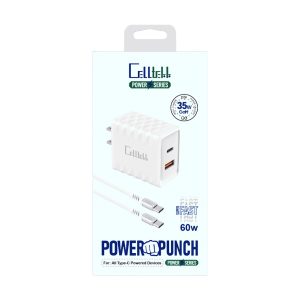 Celltekk PD35W USB + Type-C Duel Home Charger w/ Type-C to Type-C Cable