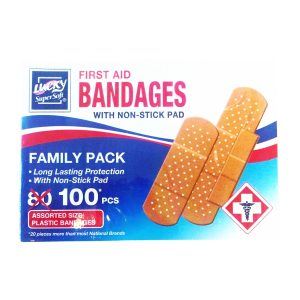 Lucky Assorted Size Bandages 100ct