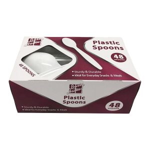 Basic Home Heavy Duty Plastic Spoons 48ct
