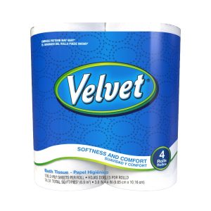 Velvet Toilet Paper 4pk 24ct