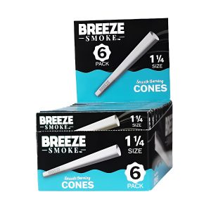 Breeze Smoke 1 1/4 Cones 6pk 24ct