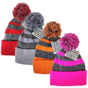Premium Headware Two Stripe Winter Cap
