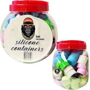 IDGAF 3ml Silicone Containers 100ct Jar