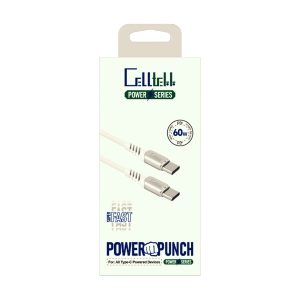 Celltekk Power Series USB-C To Type-C Cable 3.5ft 10ct (Box Packing)