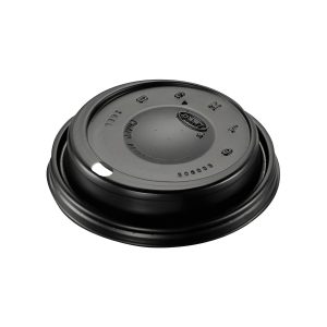Dart Black Cappuccino Dome Sipper 12-24oz Coffee Lids 1000ct