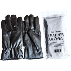 Cara Collection Black Leather Gloves