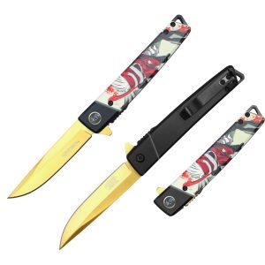 Wartech Tactical Spring Assist Knife - Demon Handle (Box 54)