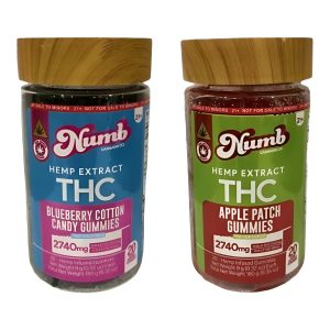 Numb Hemp Infused D8 + D9 2740mg Gummies 20ct