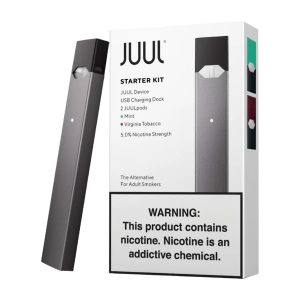 Juul Pre-Filled Virginia & Menthol Pods 40ct w/ Silver Device Kit 8ct Display