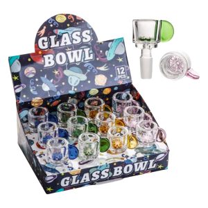14mm Bowl Display 12ct - Perculator w/ Disc Handle