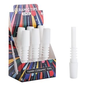 14mm Ceramic Nectar Collector Tip 6ct