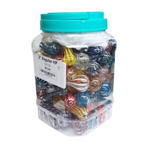 IDGAF 3'' Striped Hand Pipe 55ct Jar