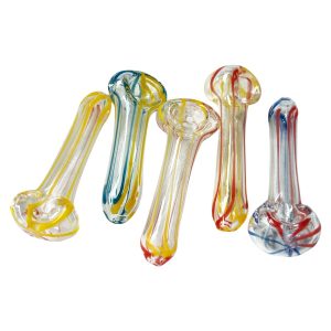 3" Rainbow Swirl Hand Pipe 5ct