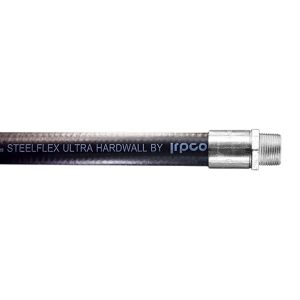 3/4" x 8' IRPCO IH348 Steelflex Ultra Hardwall Black Pump Hose