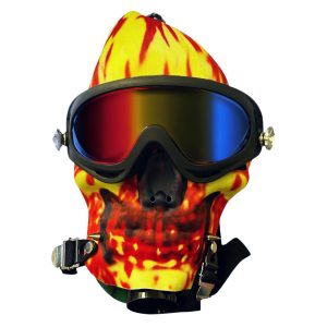 Gas Mask - Yellow Skull Ski Goggles