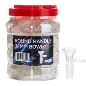 14mm Male Bowl W/ Flat Handle 10ct