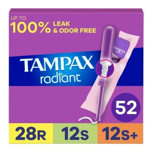Tampax Radiant 52ct - Regular/Super