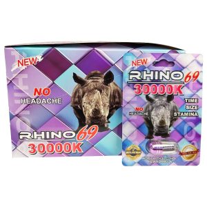 Rhino 69 30000K Single Male Enhancement 24ct