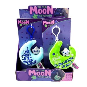 To The Moon Plush Keychain