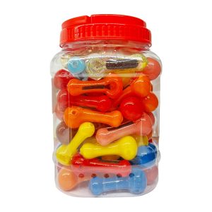 IDGAF 2.5" Mix Dicro Hand Pipe 75ct Jar