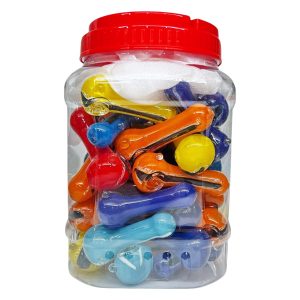IDGAF 3" Mix Dicro Hand Pipe 45ct Jar