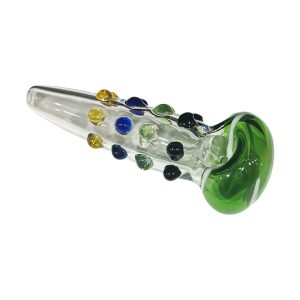 5" Transparent Hand Pipe w/ Multi Marbles