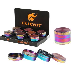 Clickit Small Rainbow Grinder 8ct