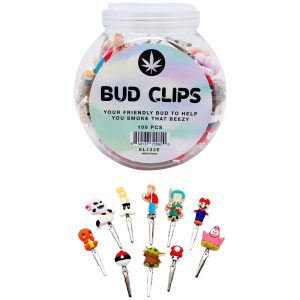 Bud Clips 100ct Jar - Mix Character Design #2