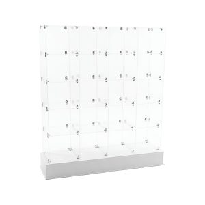 50" x 60" Acrylic T-Shirt Floor Display w/ 20 Shelves