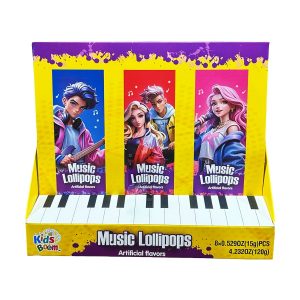 Kids Boom Music Lollipops 8ct Display