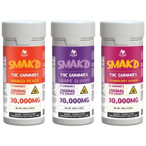 Smak'd D9 THC 30,000mg Gummies 15ct