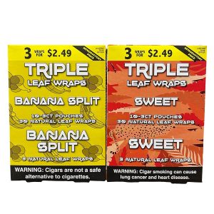 Good Times Triple Leaf Wraps 3/$2.49 10/3ct