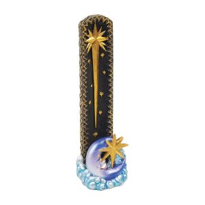 Fujima Moon & Star Polystone Incense Burner