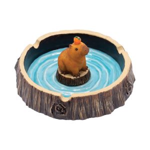Fujima 5.3" Capybara On Stump Ashtray