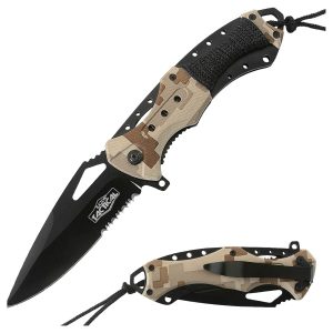 4.5" Razor Tactical Spring Assist Knife W/ Abs Handle - Grissom (Box 209)