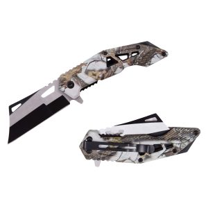 4.5" Razor Tactical Spring Assist Pocket Knife - Grey Knight (Box 220)